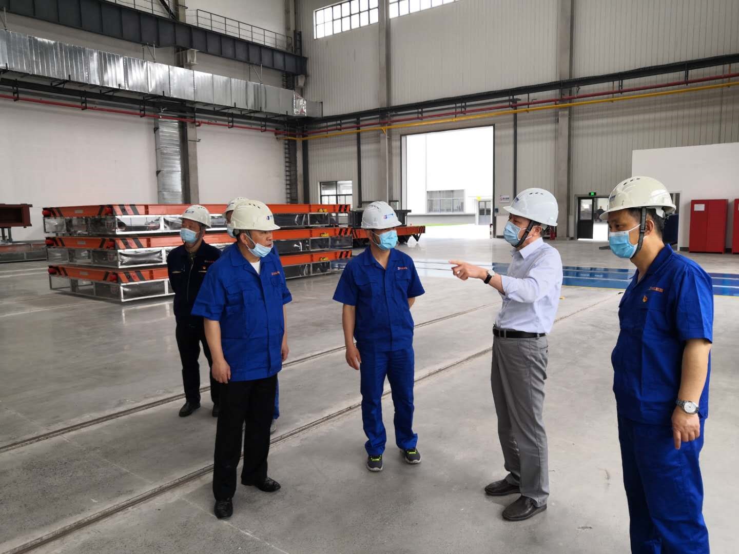 集團公司黨委書記、董事長虞岳明赴德清申達公司調研